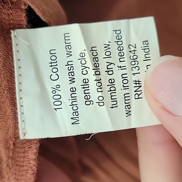 Mollusk California 100% cotton Pants Clay Large - Picture 5 of 5